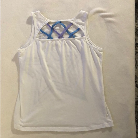 White Tank Top with Star Design - Picture 2 of 3